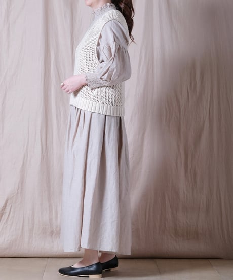 【PARIS DE AOUNE】ネパール手編みKNIT ベスト/PA260KN023