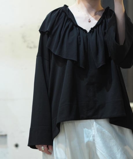 【shida】frill skipper pullover
