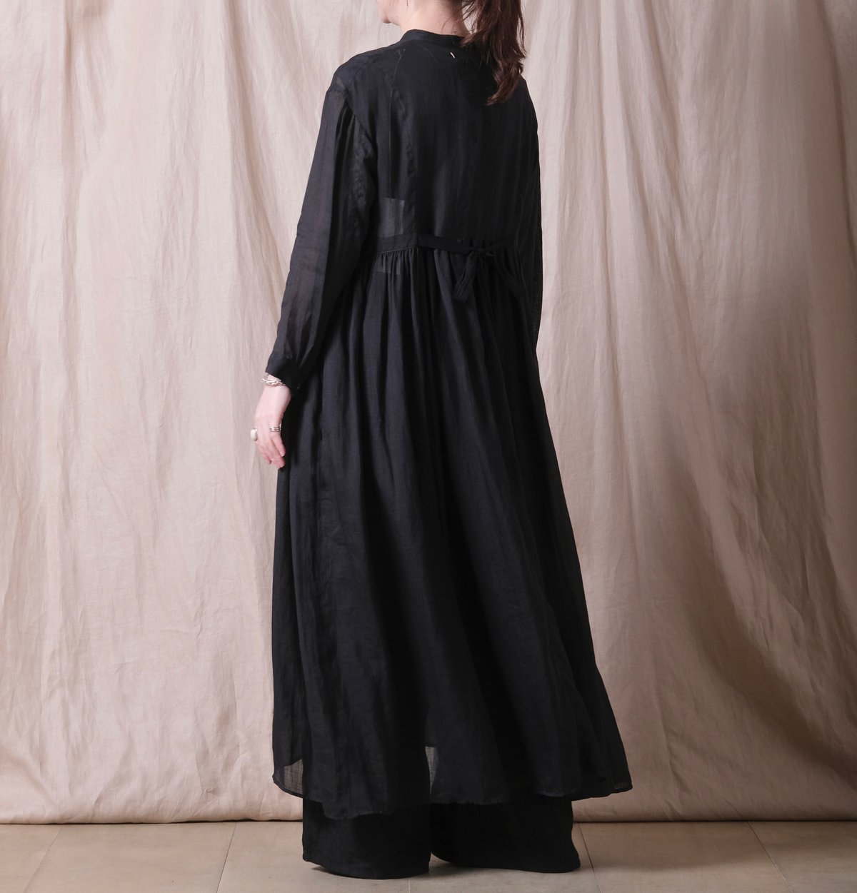 美品 suzuki takayuki chinese knot dress 黒 suzuki takayuki chinese knot dress black | TALE COCOON