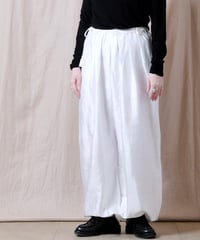 【BUNON】 Khadi Silk Tuck Gather Balloon Pants