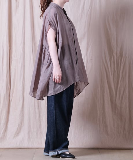 【suzuki takayuki】band-sleeve tunic