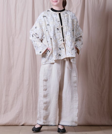 【BUNON】Brids Embroidery Blouson