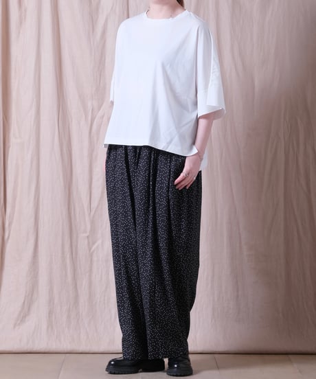 【UNIVERSAL TISSU】コンパクトクールローレル天竺 ドルマンスリーブワイドTシャツ/UT261CT019