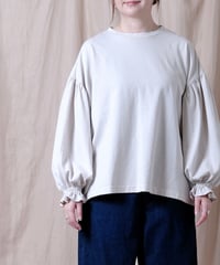【UNIVERSAL SEVEN】オールUSAコットン 袖口ギャザープルオーバー/