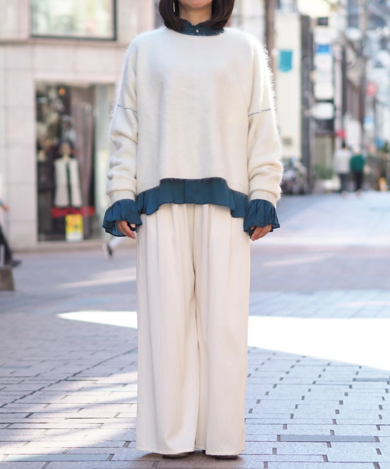 トップス suzuki takayuki brushed knitting cape suzuki takayuki brushed knitting cape