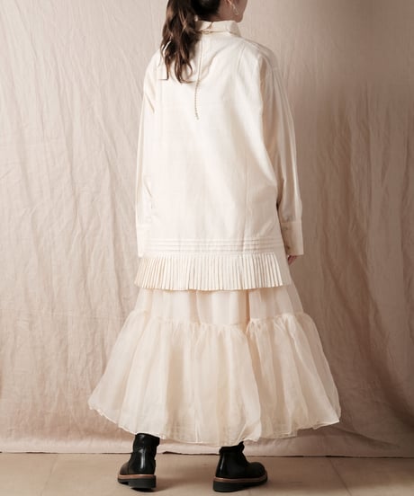 【BUNON】Embroidery Layered Skirt /BN2386