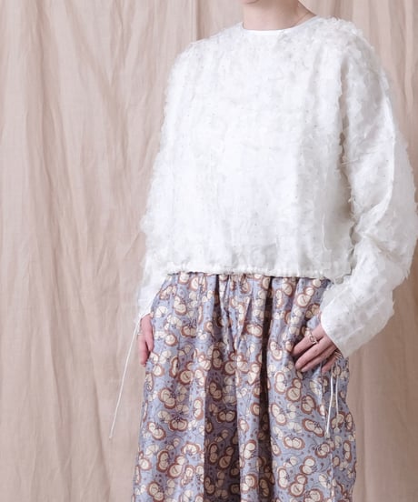 【BUNON】 Embroidery blouse