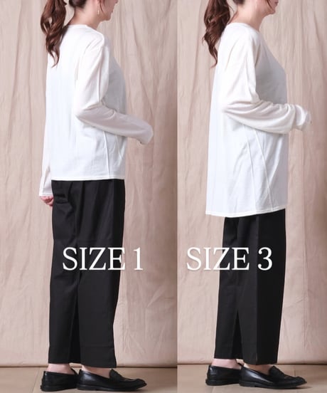 【TISSU】ウォッシャブルウール天竺 クルーネックプルオーバー/2サイズ展開/TS233CT092