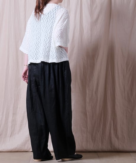 【TISSU】オーガニックシュリンクレース Tシャツ/TS260CT080