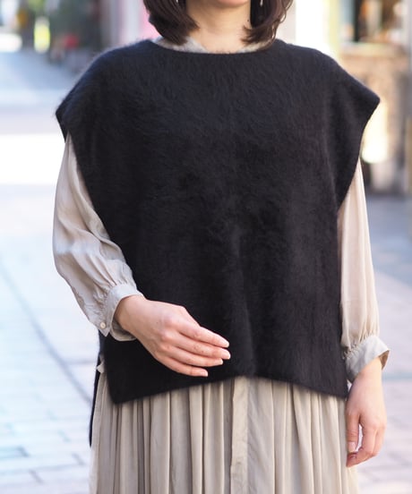 【suzuki takayuki】brushed knitting vest/A242-10