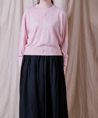 【UNIVERSAL TISSU】French Pure Linen クルーネックカーディガン/UT262KN001
