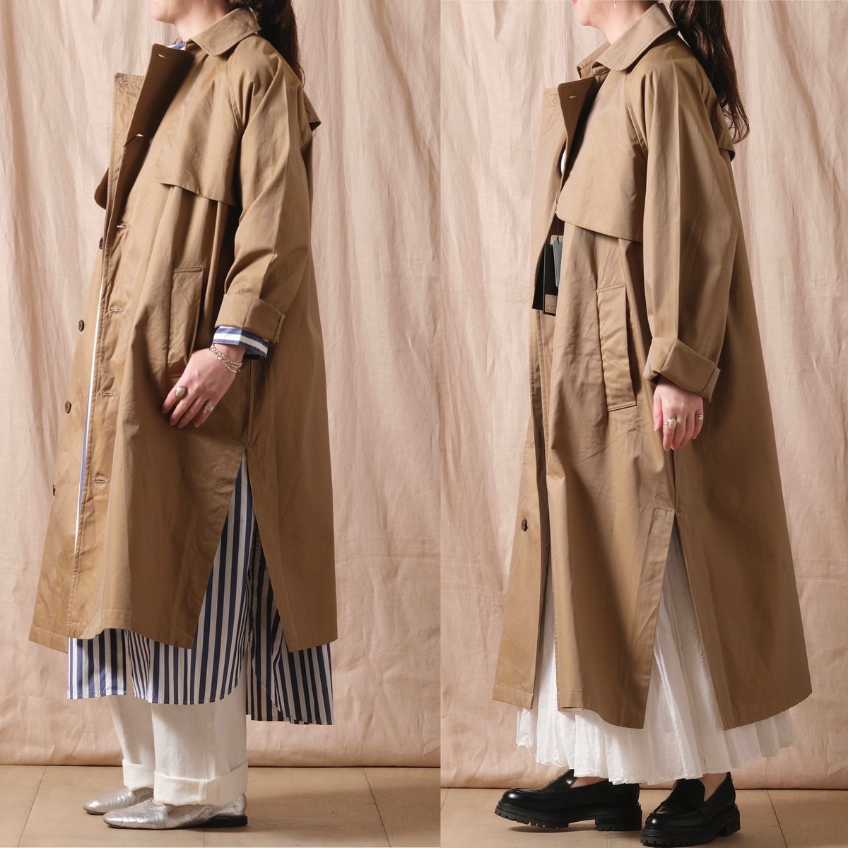 UNIVERSAL TISSU ハイデンシティ エフォートレストレンチ コート1 TISSU】ハイデンシティ エフォートレストレンチ/SIZE 1 | cocuu