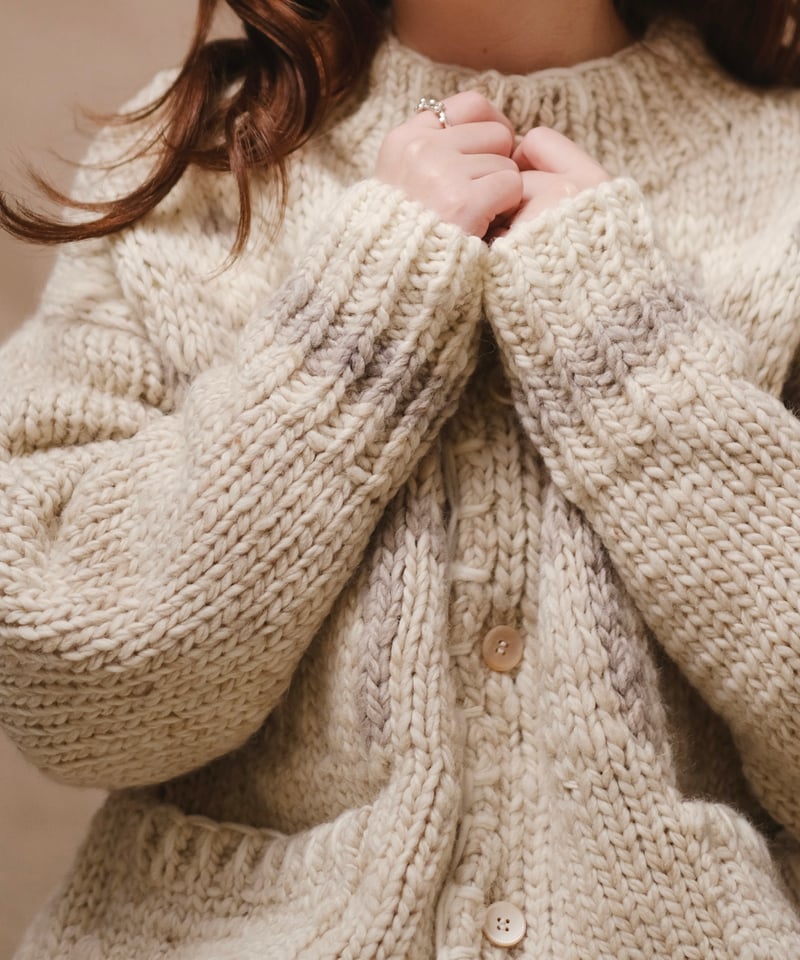 suzuki takayuki】hand-knitted cardigan | cocuu