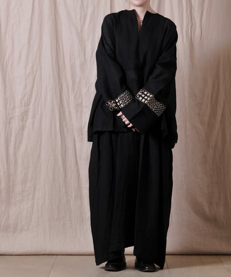 【BUNON】Embroidery Wide Pullover
