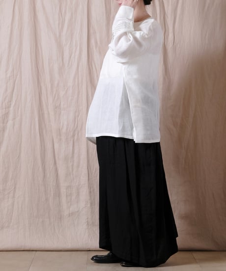 【BUNON】Embroidery Wide Pullover