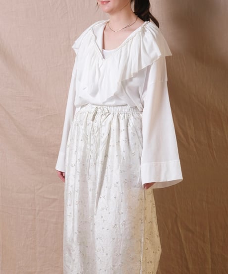 【shida】frill skipper pullover