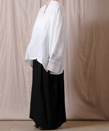 【BUNON】Embroidery Wide Pullover