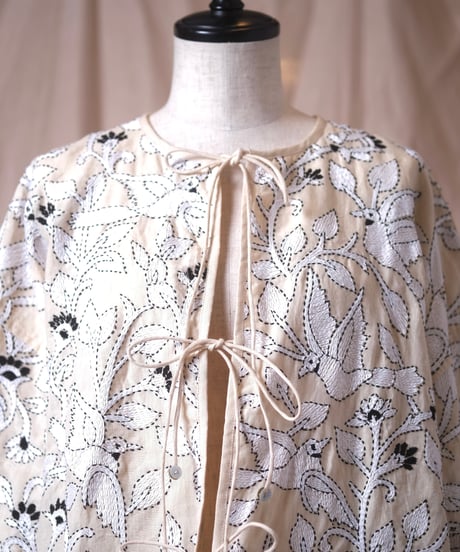 【BUNON】Brids Embroidery Blouson