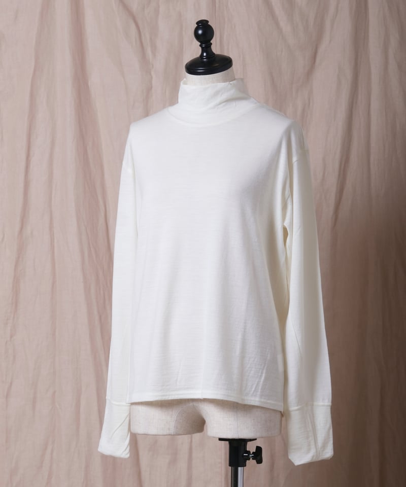 TISSU】ウォッシャブルウール天竺 タートルネックプルオーバー/2