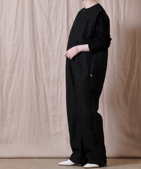 【BUNON】 Embroidery Overalls