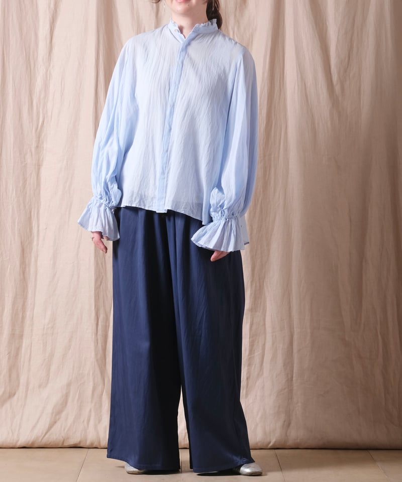 suzuki takayuki】bishop-sleeve blouse | cocuu