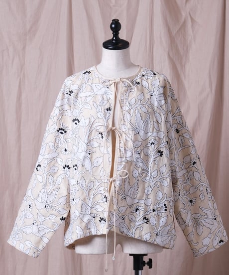 【BUNON】Brids Embroidery Blouson