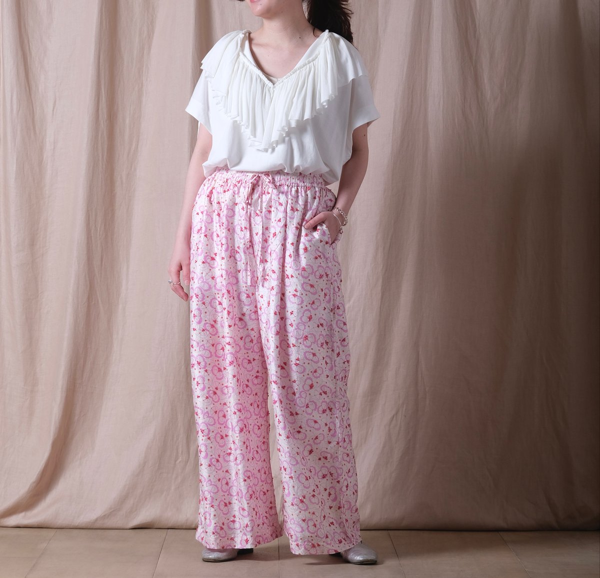 BUNON】Embroidery Tuck pants /BN2507 | cocuu