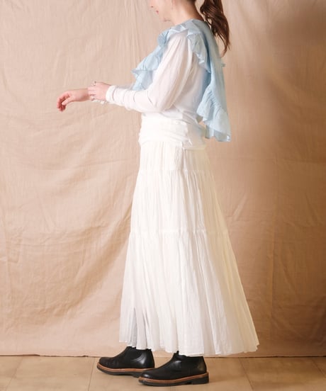 【BUNON】Pin Tuck Ruffle Collar/BN2477