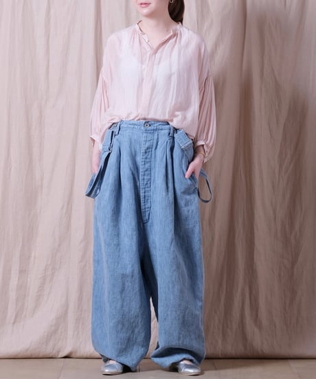 【suzuki takayuki】salopette ll / denim（bleached）