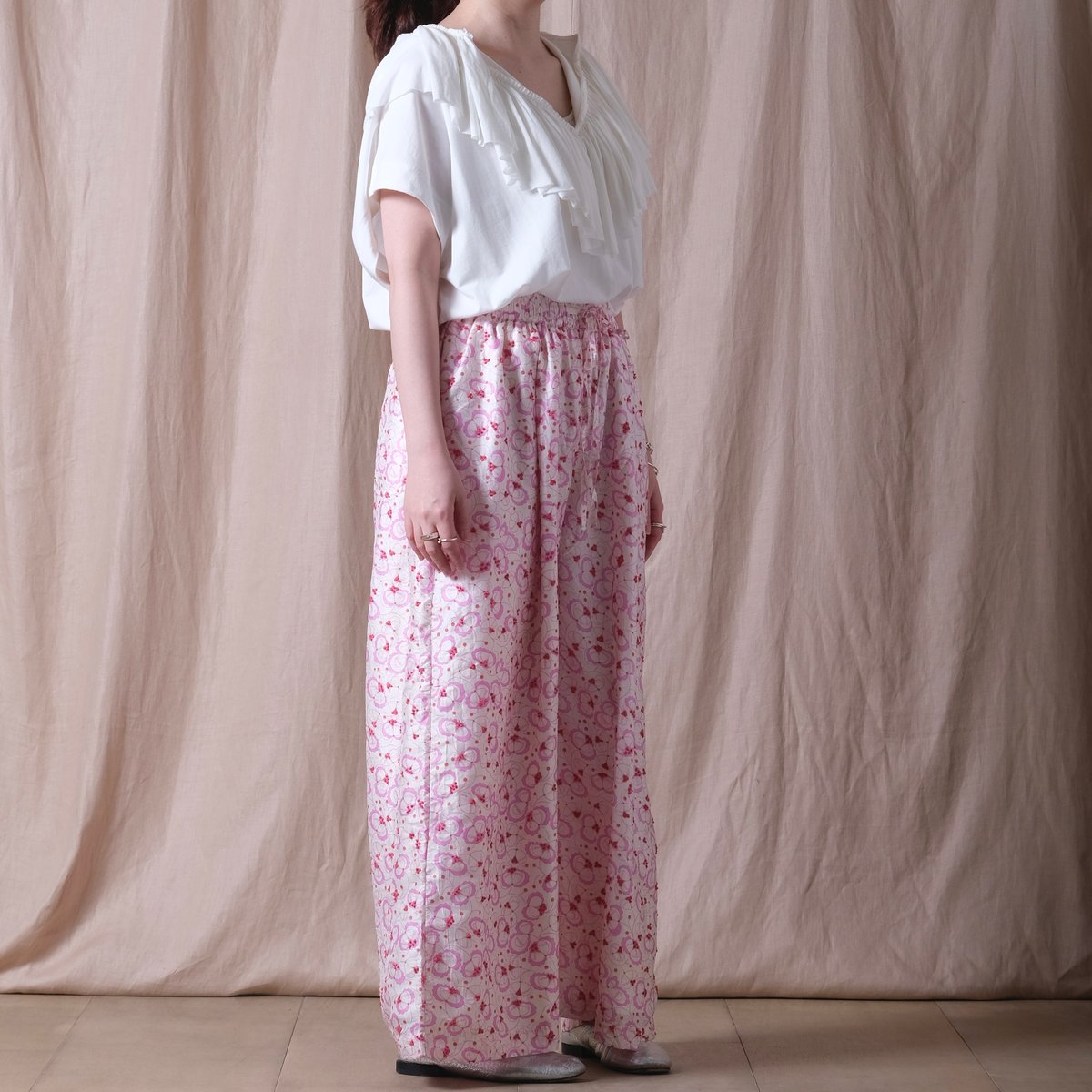 BUNON】Embroidery Tuck pants /BN2507 | cocuu