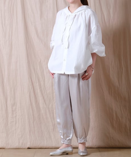 【PARIS DE AOUNE】Naia heavy satin ジョガーパンツ/PA250PT015