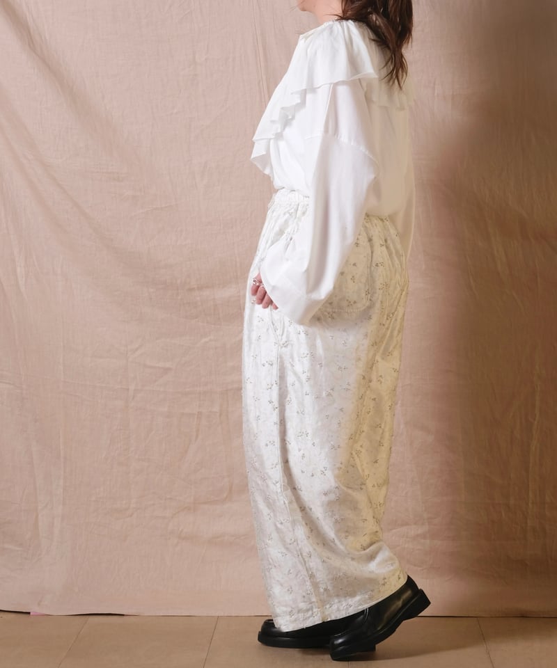 BUNON】Embroidery Tuck pants /BN2467 | cocuu