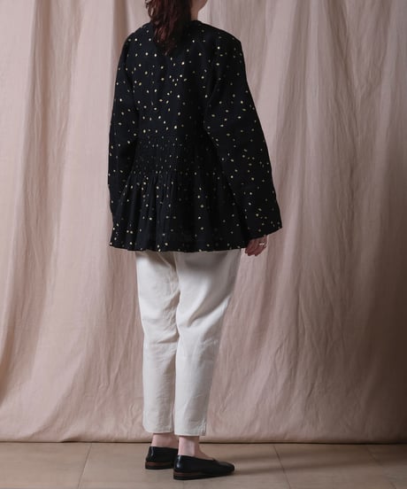 【BUNON】 Embroidery Cache-coeur Blouse