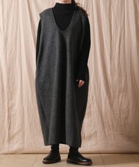 2026年12月上旬入荷予定【PARIS DE AOUNE】スライバーニット ジャンパードレス/PA250CT009/2026年12月上旬入荷予定