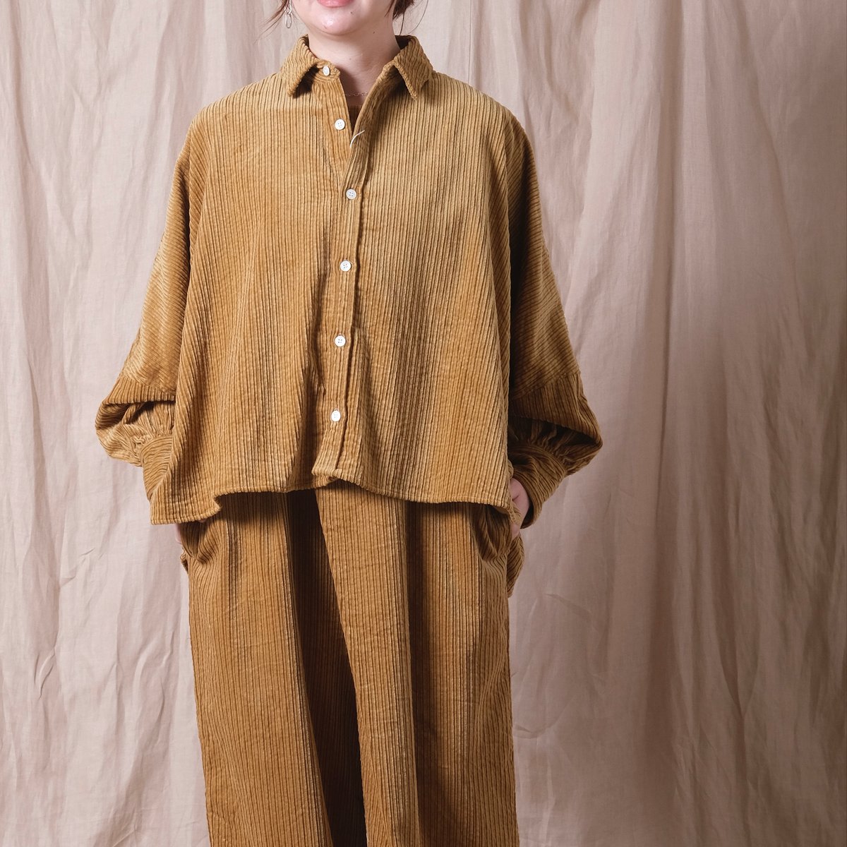 UNIVERSAL TISSU】親子コーデュロイ ポンチョシャツ/UT254SH006 |