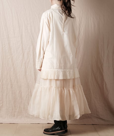 【BUNON】Embroidery Layered Skirt /BN2386