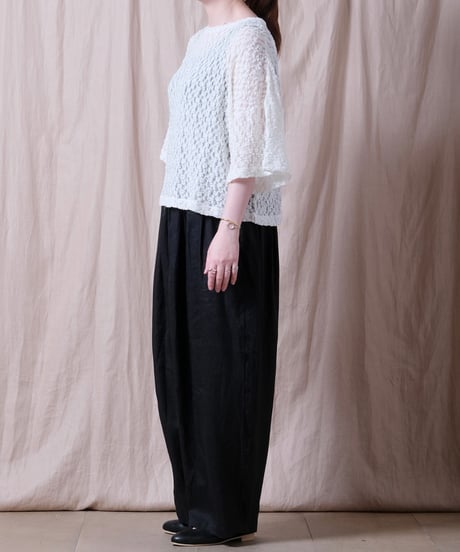 【TISSU】オーガニックシュリンクレース Tシャツ/TS260CT080