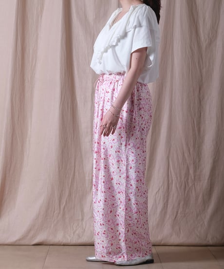 【BUNON】Embroidery Tuck pants /BN2507