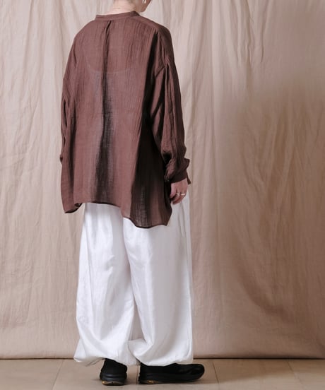【BUNON】 Khadi Silk Tuck Gather Balloon Pants