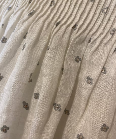 【BUNON】 Embroidery Cache-coeur Blouse