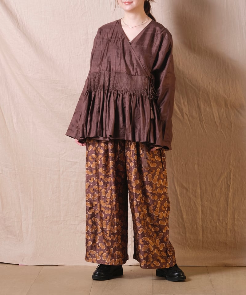 BUNON】Embroidery Tuck pants /BN2467 | cocuu
