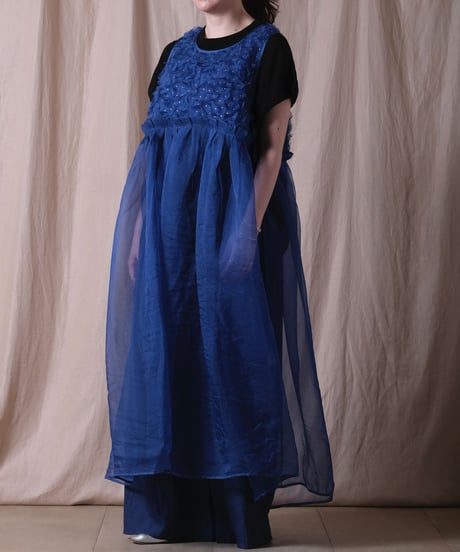 【BUNON】 Kahdi Silk Embroidery Dress/BN2513