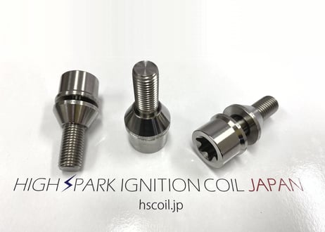HIGHSPARK JAPAN® 鍛造チタニウム ホイールボルト　5穴