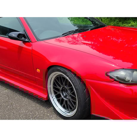 ■引き取り希望■シルビアS15 specR純正左右フェンダー(ツメ折り済み) D-MAX フロントオーバーフェンダー +20mm 左右セット シルビア