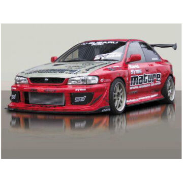 GC8 matureフロントバンパースポイラー+カーボンアンダースポイラー