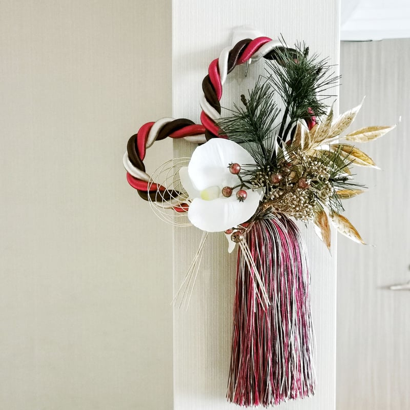 2021しめ縄・しめ飾り “ほたる” | ErvaNote flower design