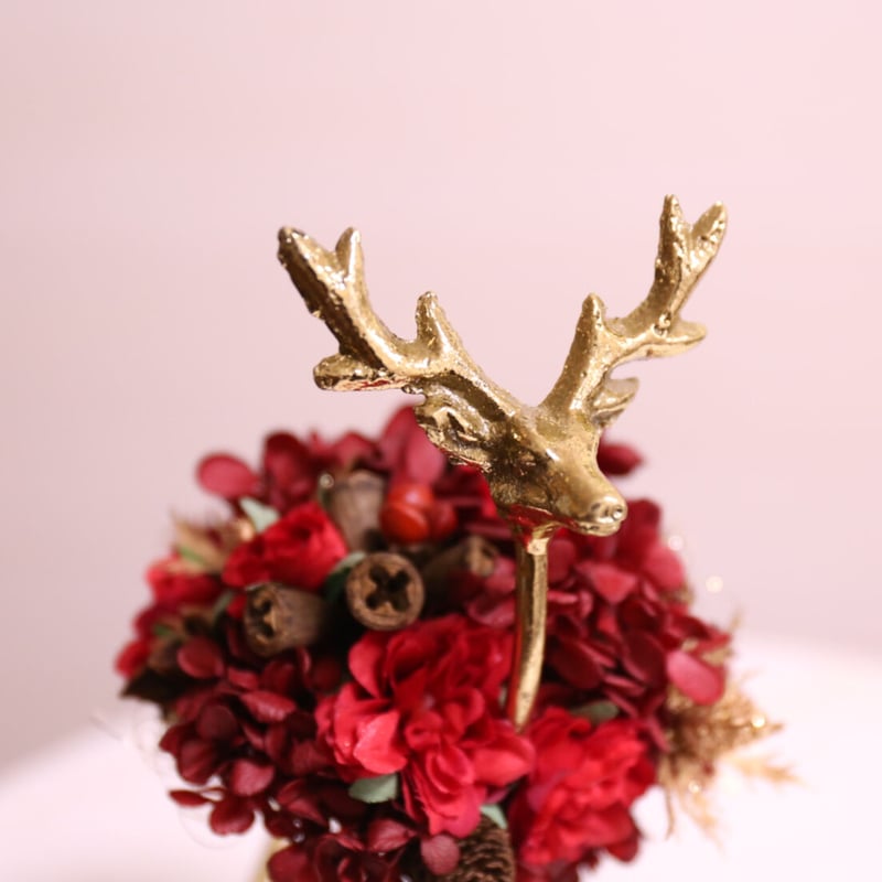 スワロフスキー　クリスマス　トナカイ　ケース付￼ 美品 SWAROVSKI スワロフスキー 置物（Swarovski） クリスマス サンタ