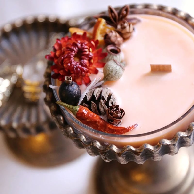 soy candle（ordermade） | ErvaNote flower design
