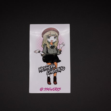 “MENHERACHAN”ステッカー