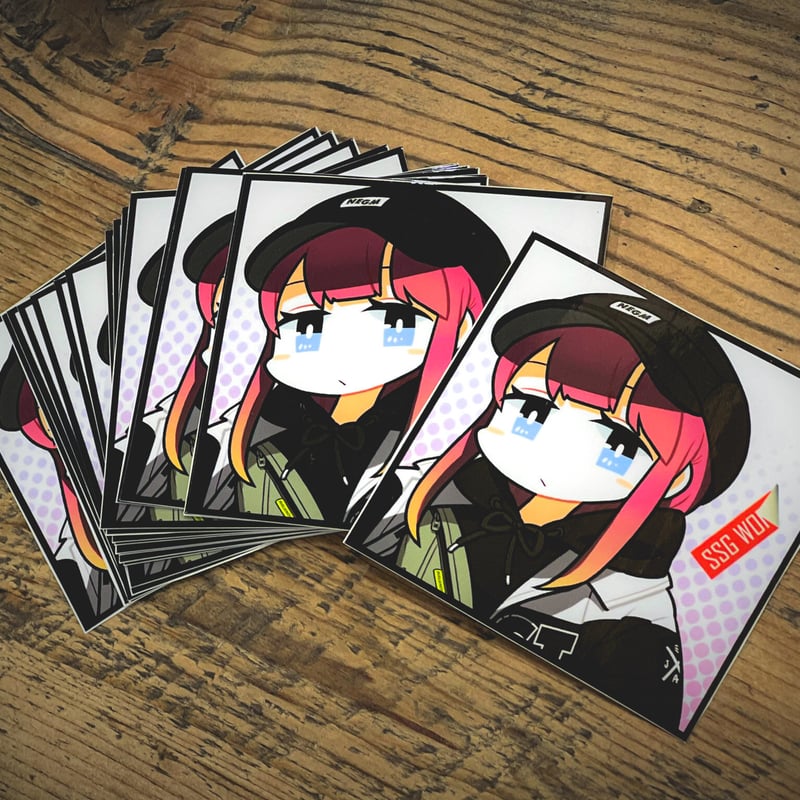 DEEP SQUAD ステッカー 86 Squad Sticker - Black